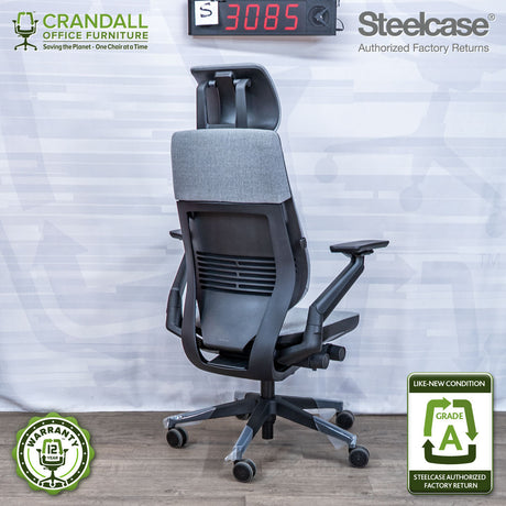 S-3085 - Steelcase Gesture with Headrest- Grade A