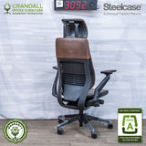 S-3092 - Steelcase Gesture with Headrest- Grade A