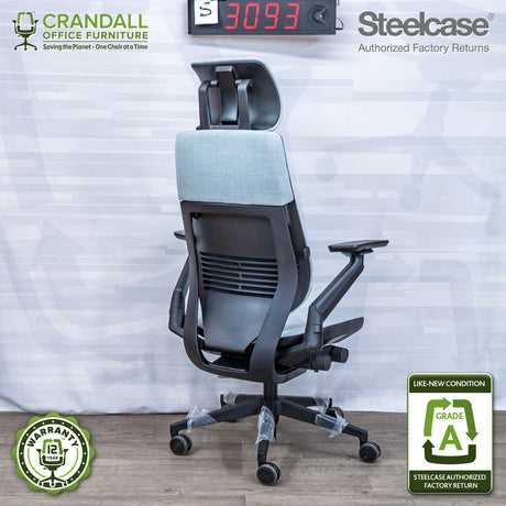S-3093 - Steelcase Gesture with Headrest- Grade A