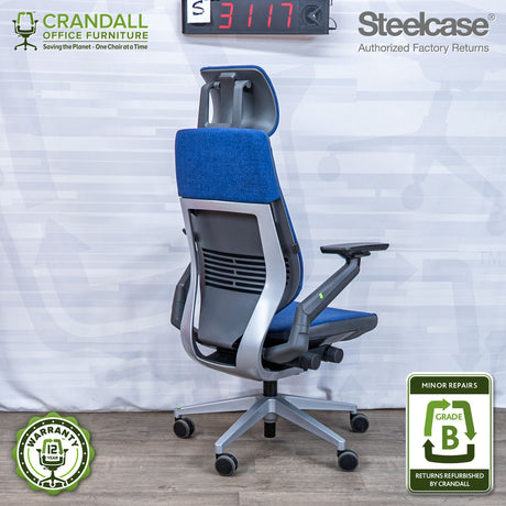 S-3117 - Steelcase Gesture with Headrest - Grade B