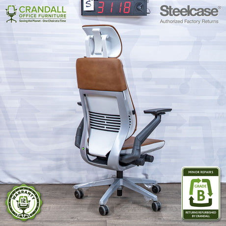 S-3118 - Steelcase Gesture with Headrest - Grade B