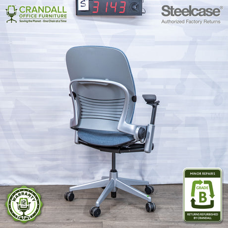 S-3143 - Steelcase V2 Leap - Grade B