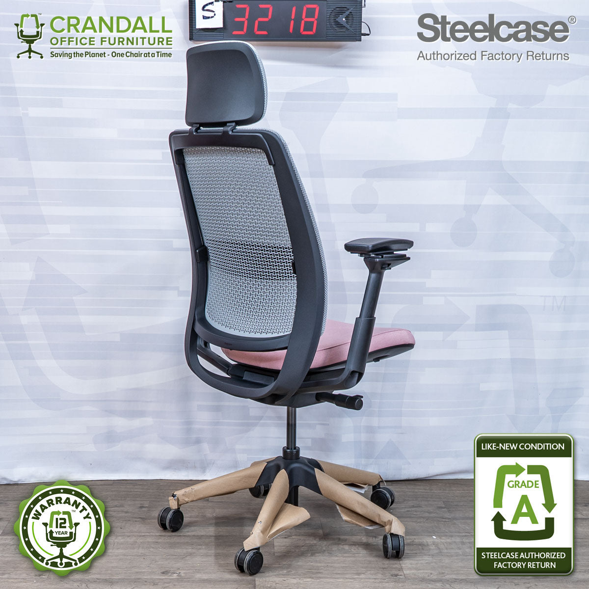 S-3218 - Steelcase Series 2 with Headrest - Grade A