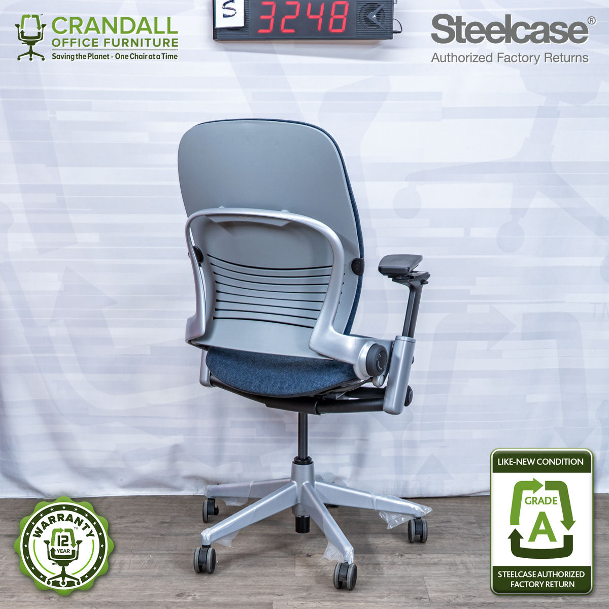 S-3248 - Steelcase V2 Leap- Grade A