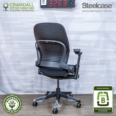 S-3263 - Steelcase V2 Leap- Grade B