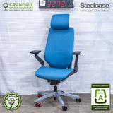 S-3273 - Steelcase Gesture with Headrest - Grade A