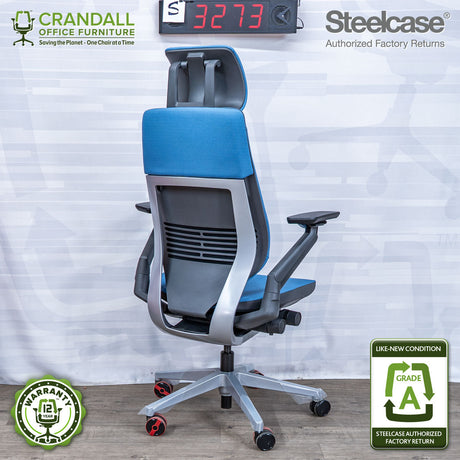 S-3273 - Steelcase Gesture with Headrest - Grade A