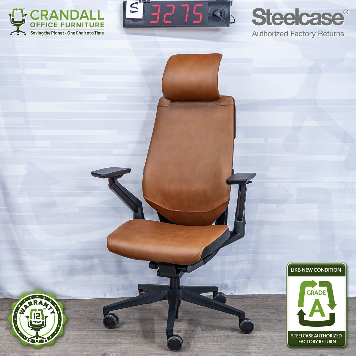 S-3275 - Steelcase Gesture with Headrest - Grade A