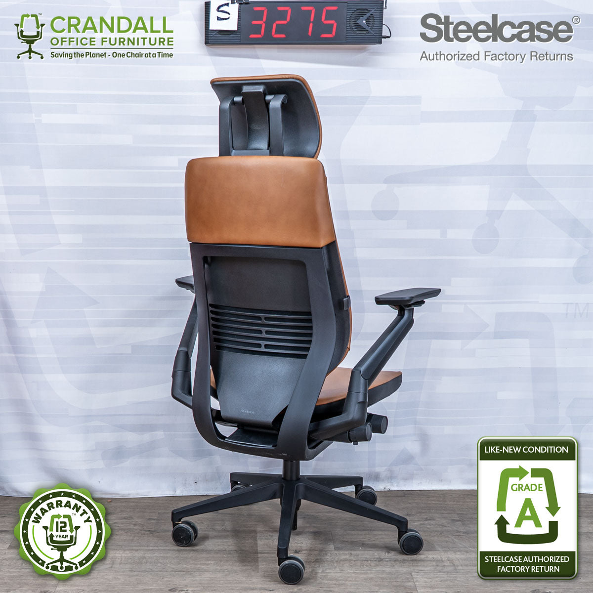 S-3275 - Steelcase Gesture with Headrest - Grade A