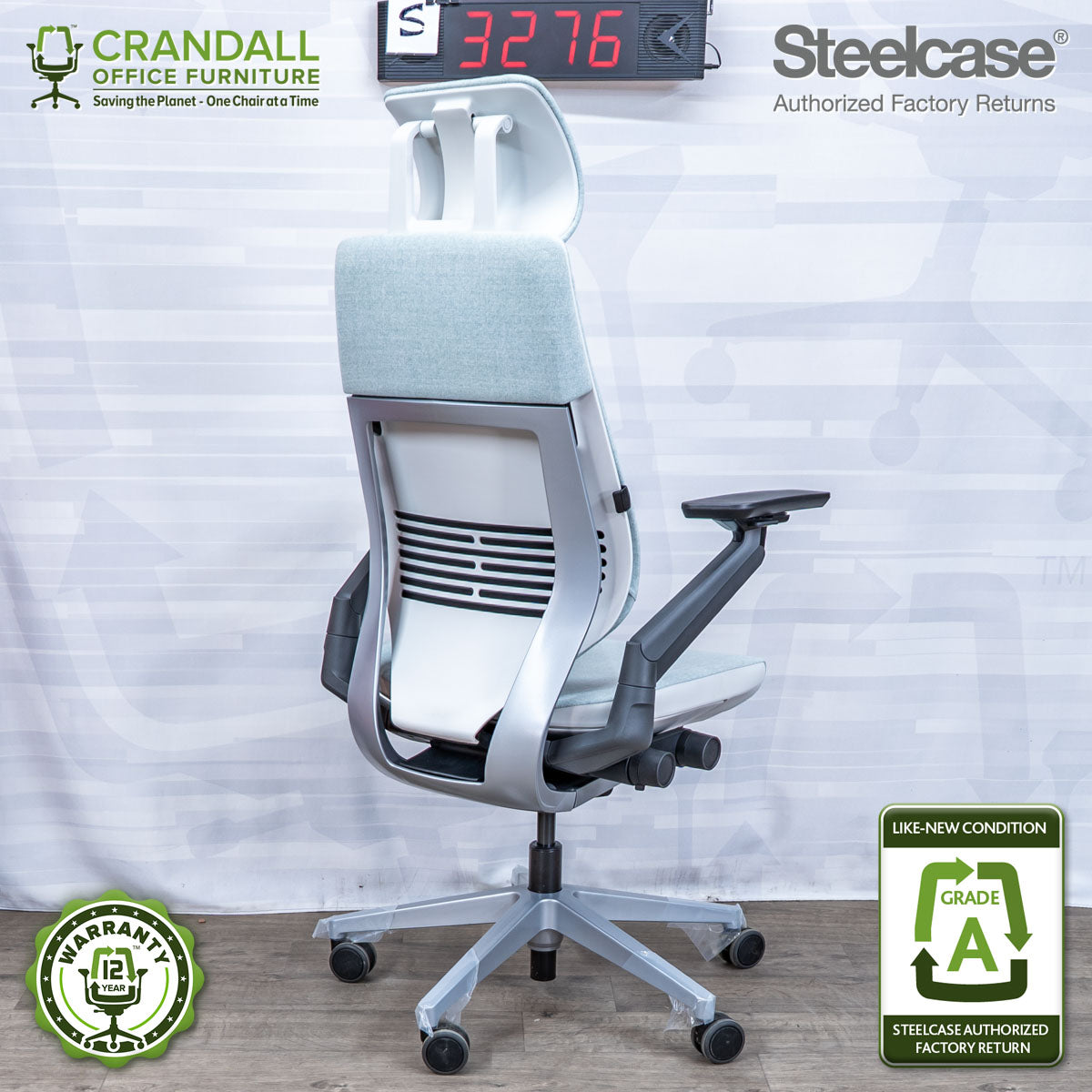 S-3276 - Steelcase Gesture with Headrest - Grade A