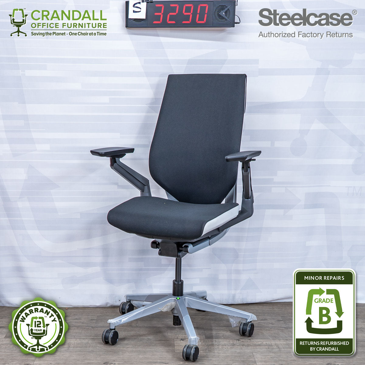 S-3290 - Steelcase Gesture - Grade B – Crandall Office Furniture