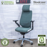 S-3293 - Steelcase Gesture with Headrest - Grade B