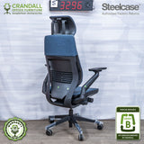 S-3296 - Steelcase Gesture with Headrest - Grade B