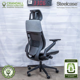 S-3306 - Steelcase Gesture with Headrest - Grade B