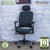 S-3431 - Steelcase V2 Leap with Headrest - Grade A