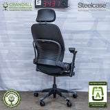 S-3431 - Steelcase V2 Leap with Headrest - Grade A