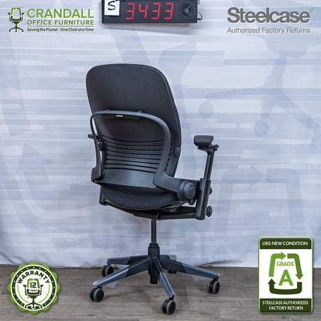 S-3433 - Steelcase V2 Leap - Grade A