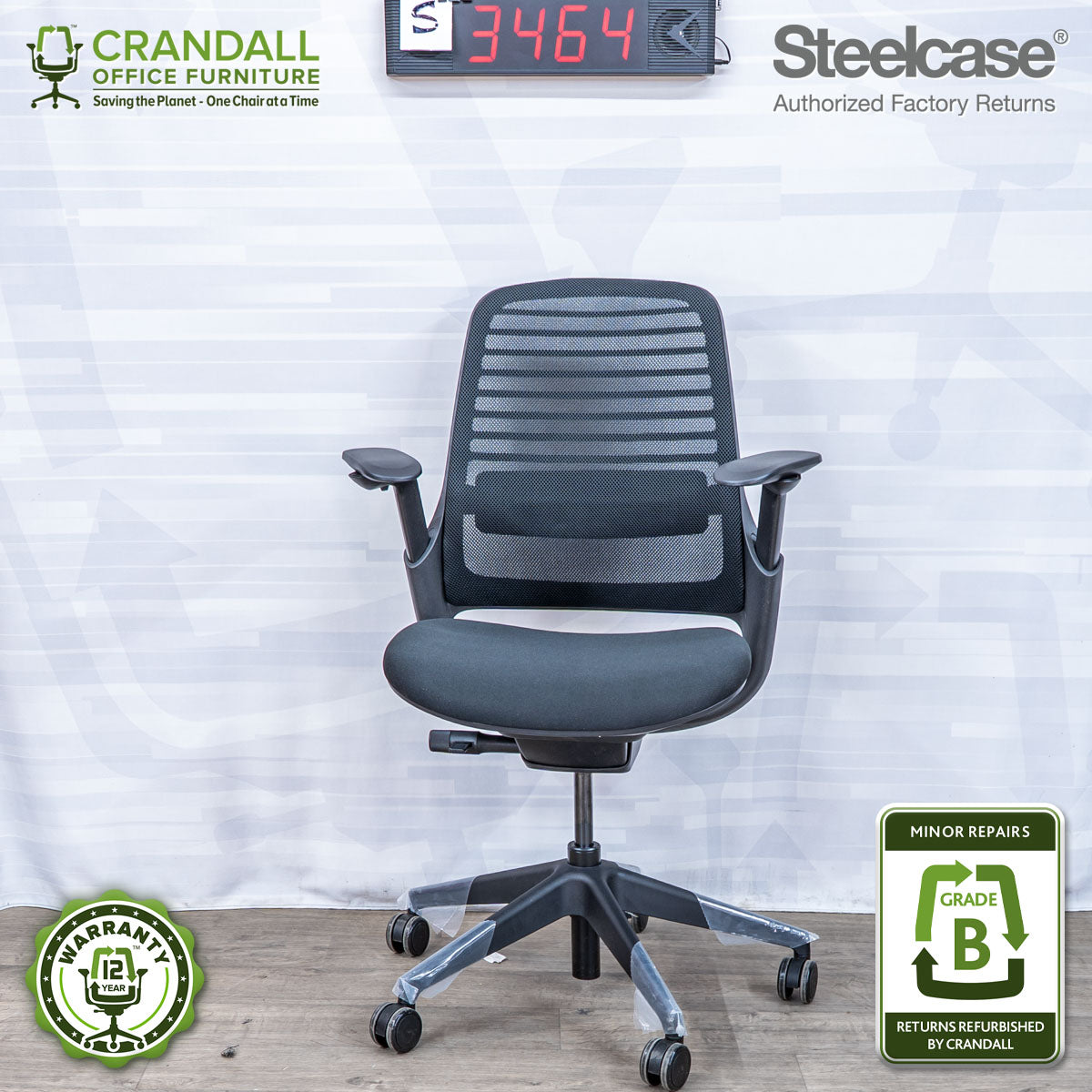 S-3464 - Steelcase Series 1 - Grade B