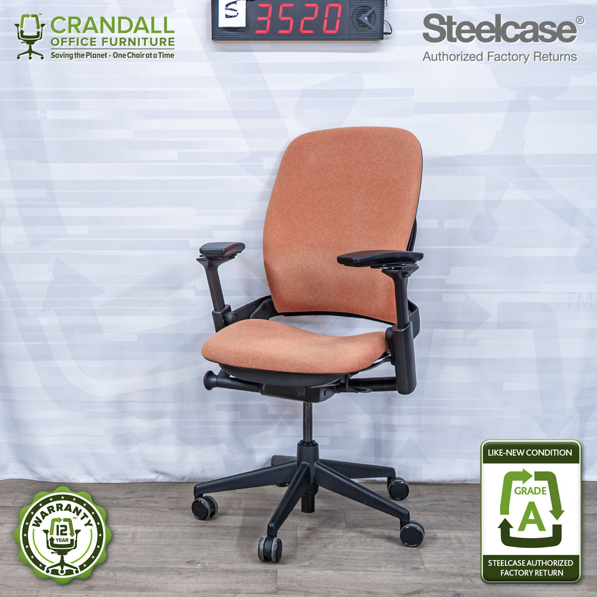 S-3520 - Steelcase V2 Leap - Grade A