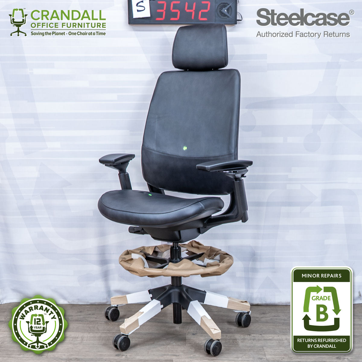 S-3542 - Steelcase Series 2 with Headrest - Grade B