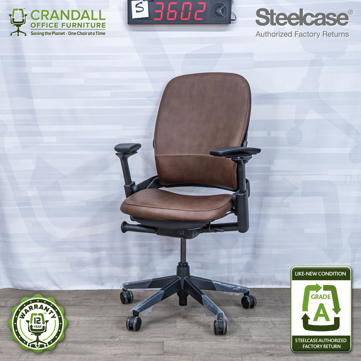 S-3602 - Steelcase V2 Leap - Grade A
