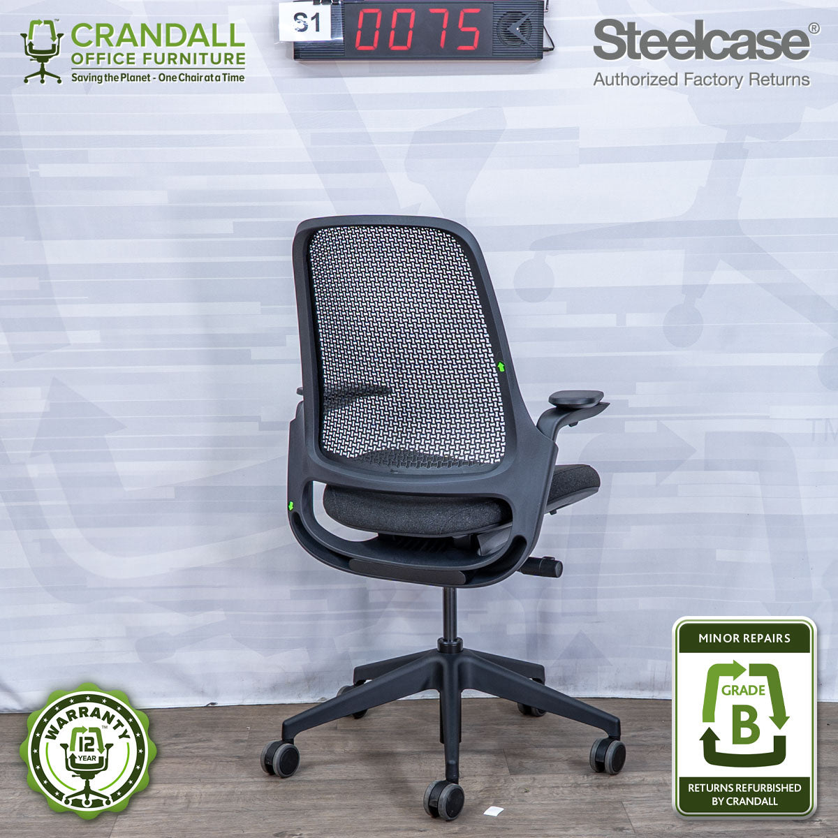 S1-0075 - Steelcase Series 1  - Grade B