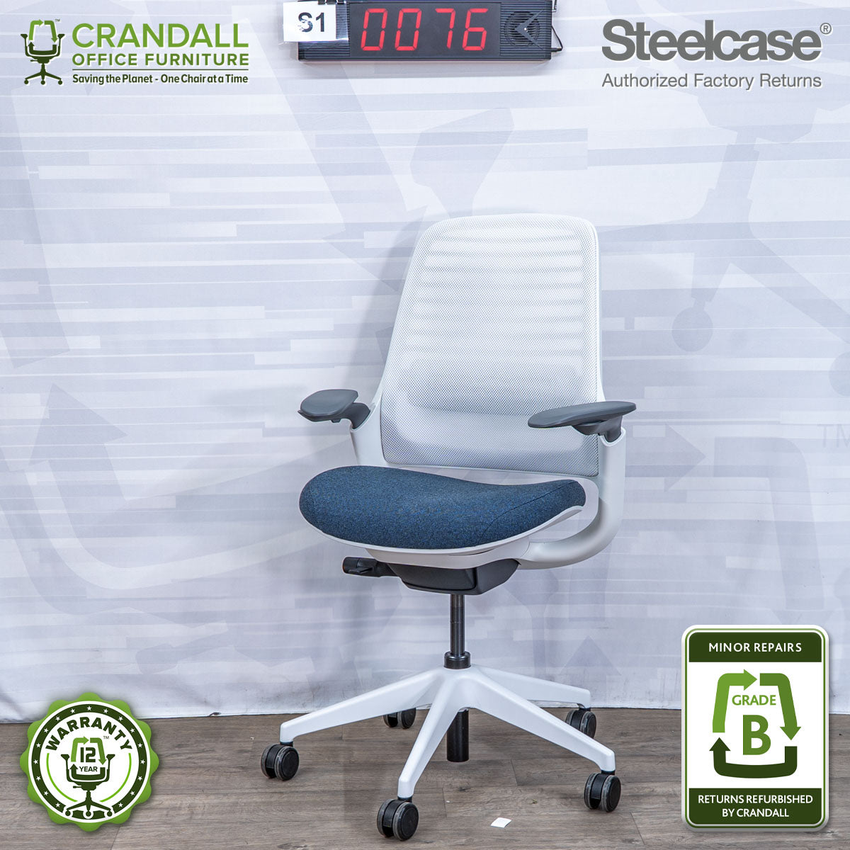 S1-0076 - Steelcase Series 1  - Grade B