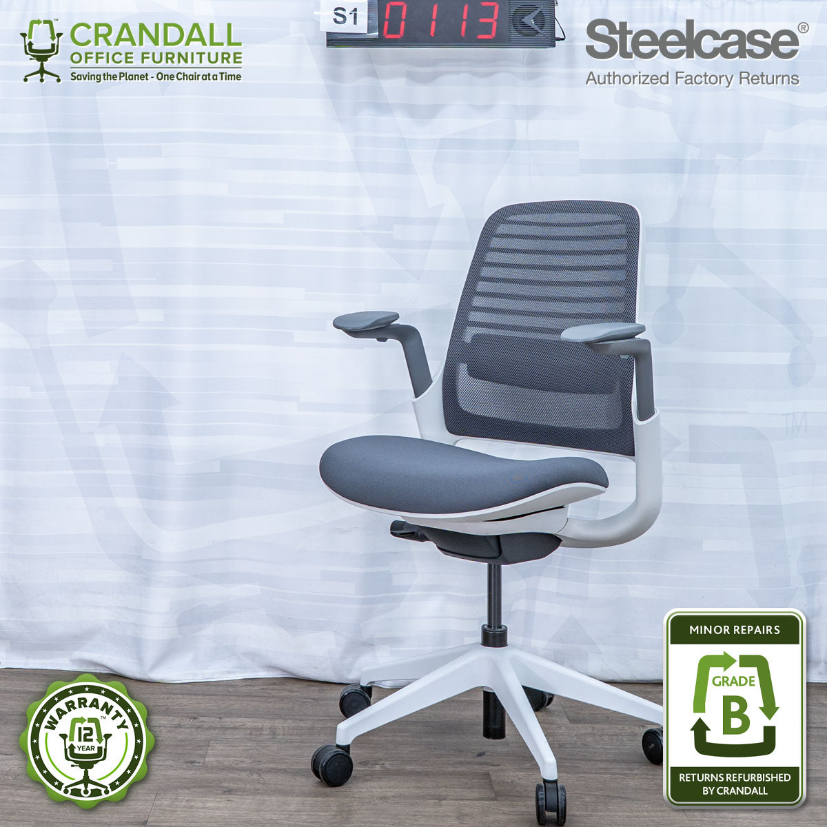 S1-0113 - Steelcase Series 1  - Grade B