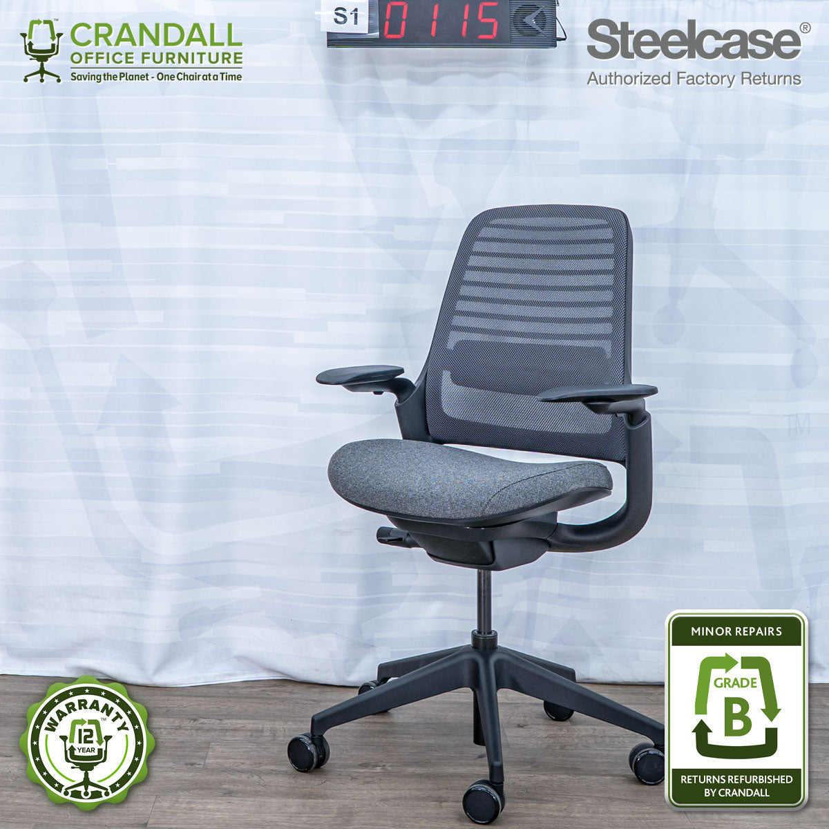 S1-0115 - Steelcase Series 1  - Grade B