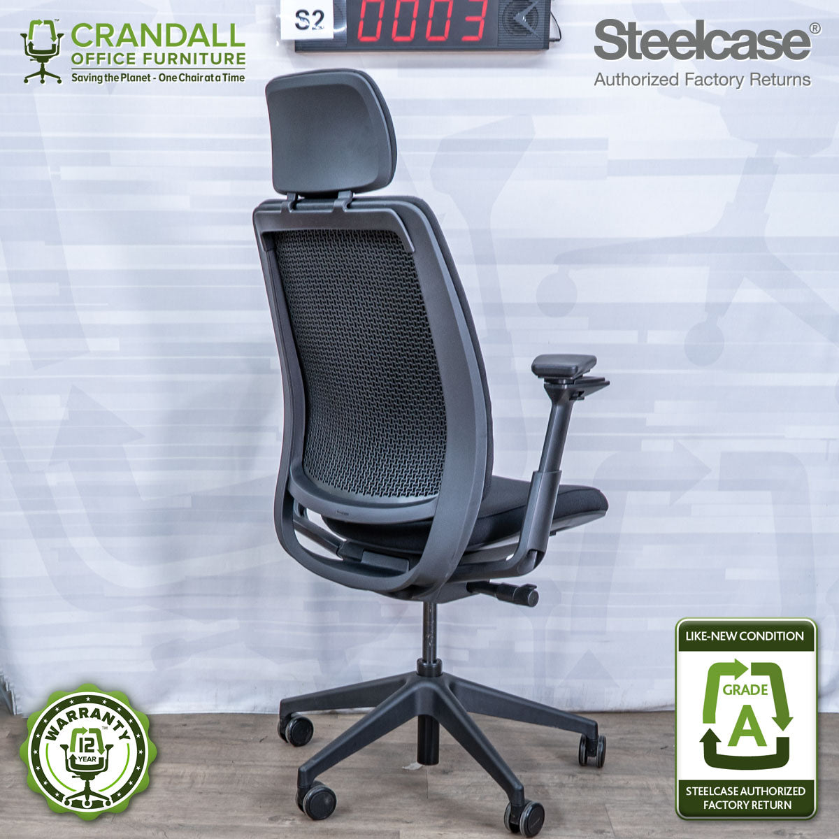 S2-0003 - Steelcase Series 2 with Headrest - Grade A