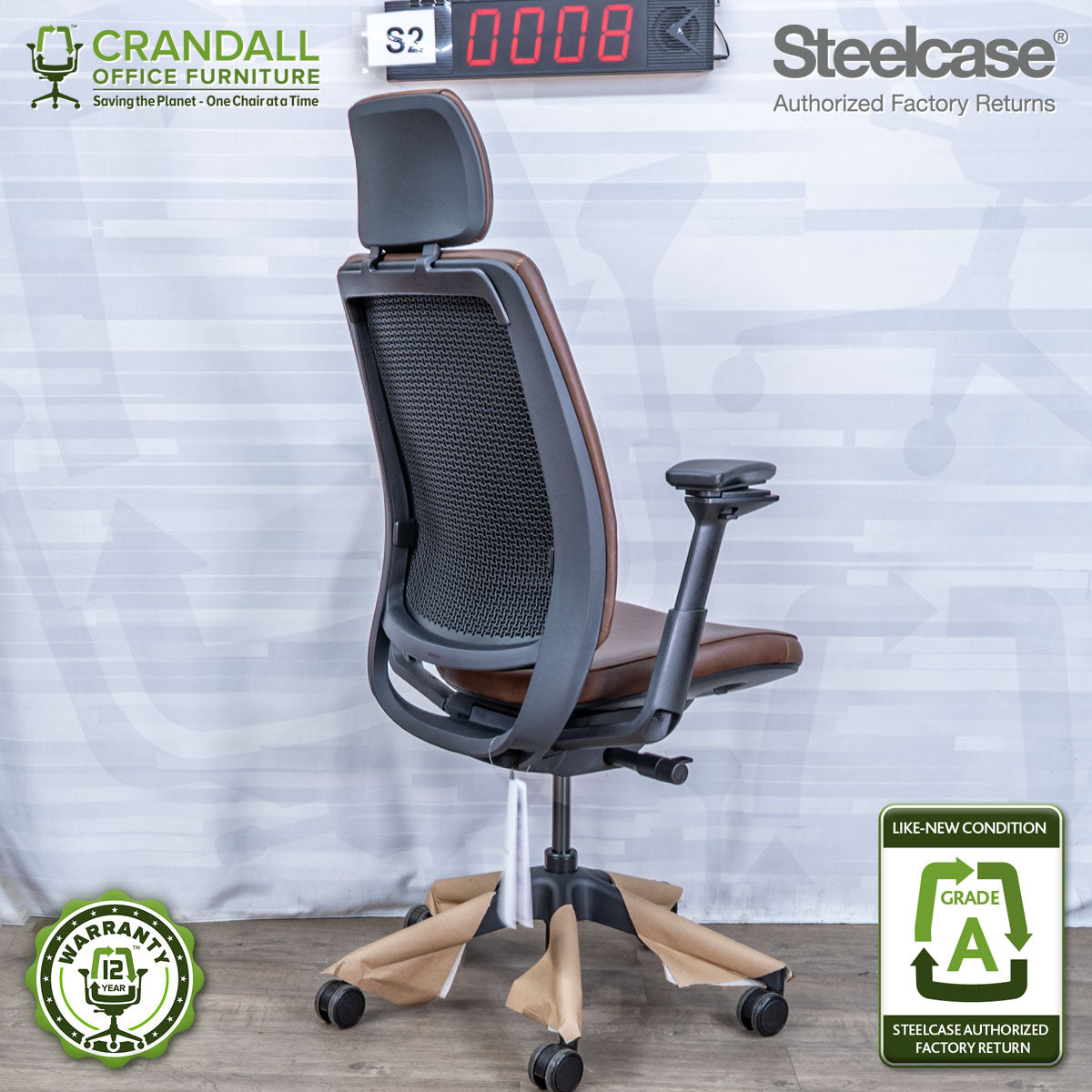 S2-0008 - Steelcase Series 2 with Headrest - Grade A