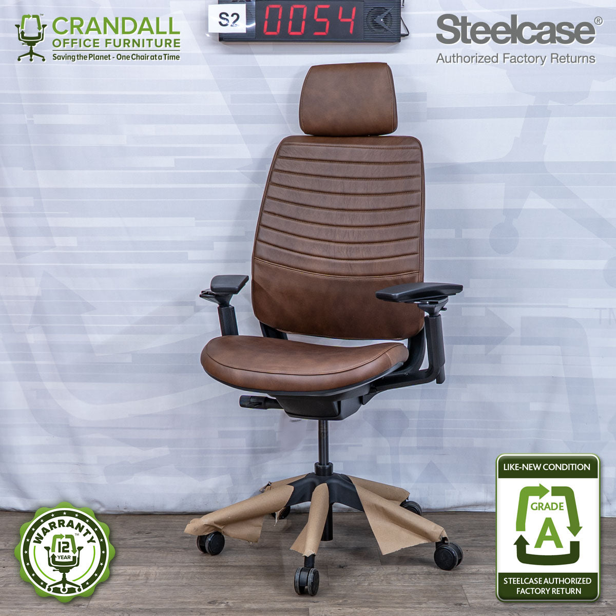 S2-0054 - Steelcase Series 2 with Headrest  - Grade A