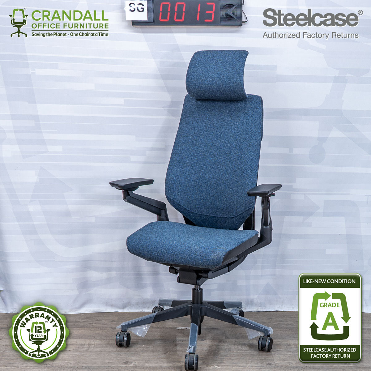 SG-0013 - Steelcase Gesture with Headrest - Grade A