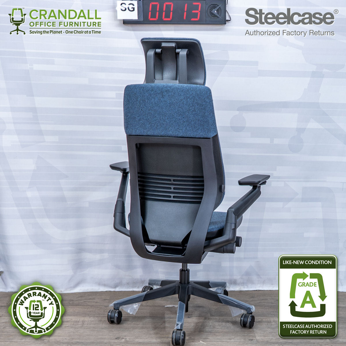 SG-0013 - Steelcase Gesture with Headrest - Grade A