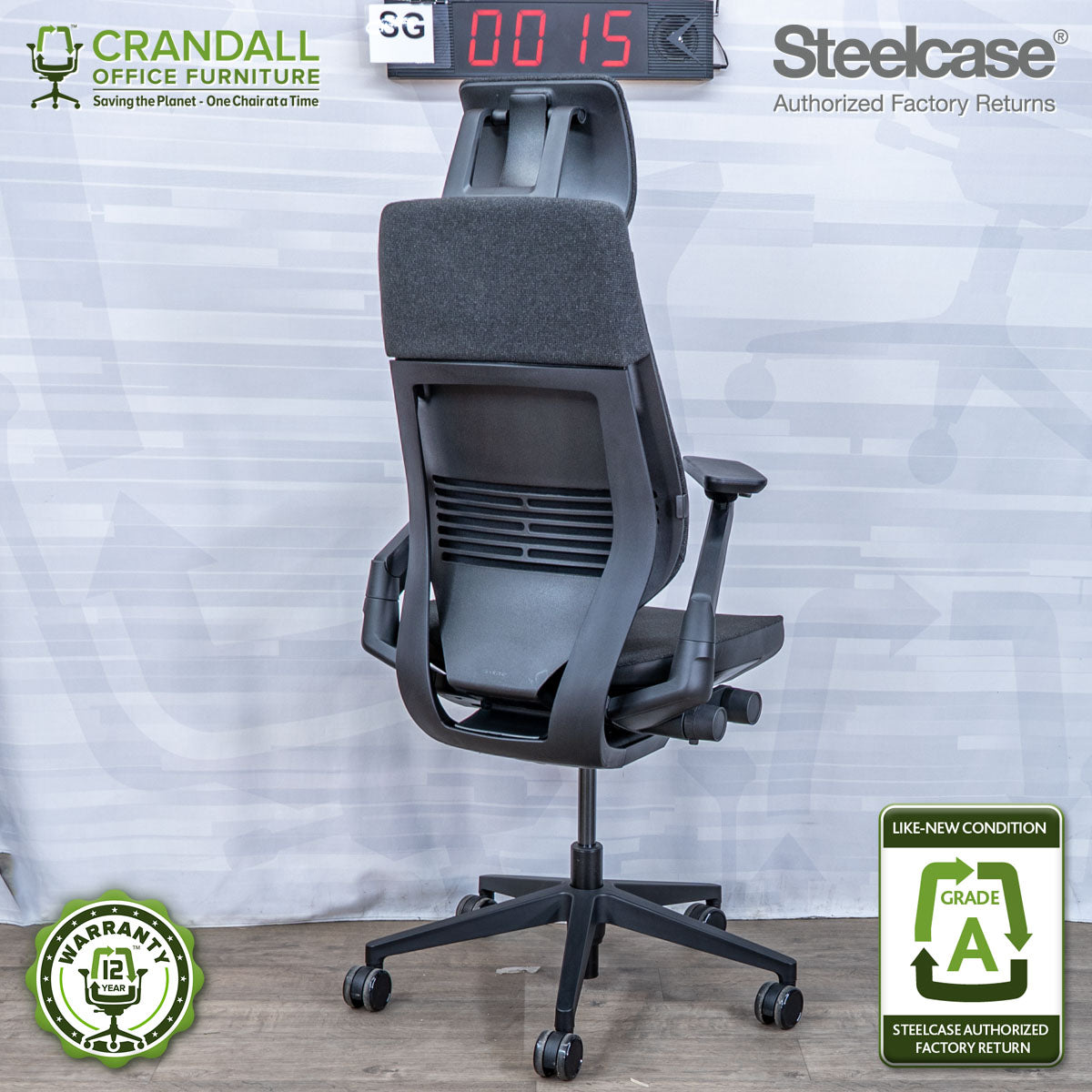 SG-0015 - Steelcase Gesture with Headrest - Grade A