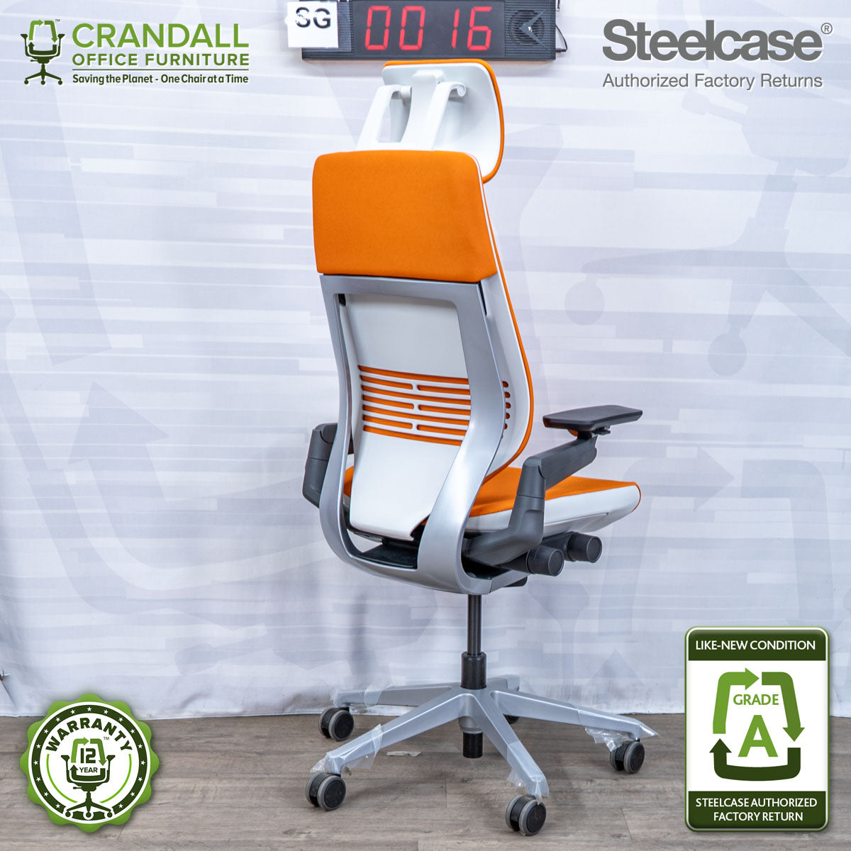 SG-0016 - Steelcase Gesture with Headrest - Grade A
