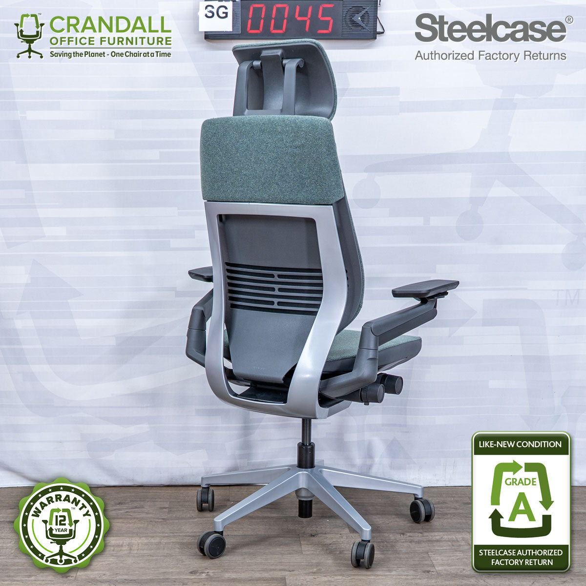 SG-0045 - Steelcase Gesture with Headrest  - Grade A