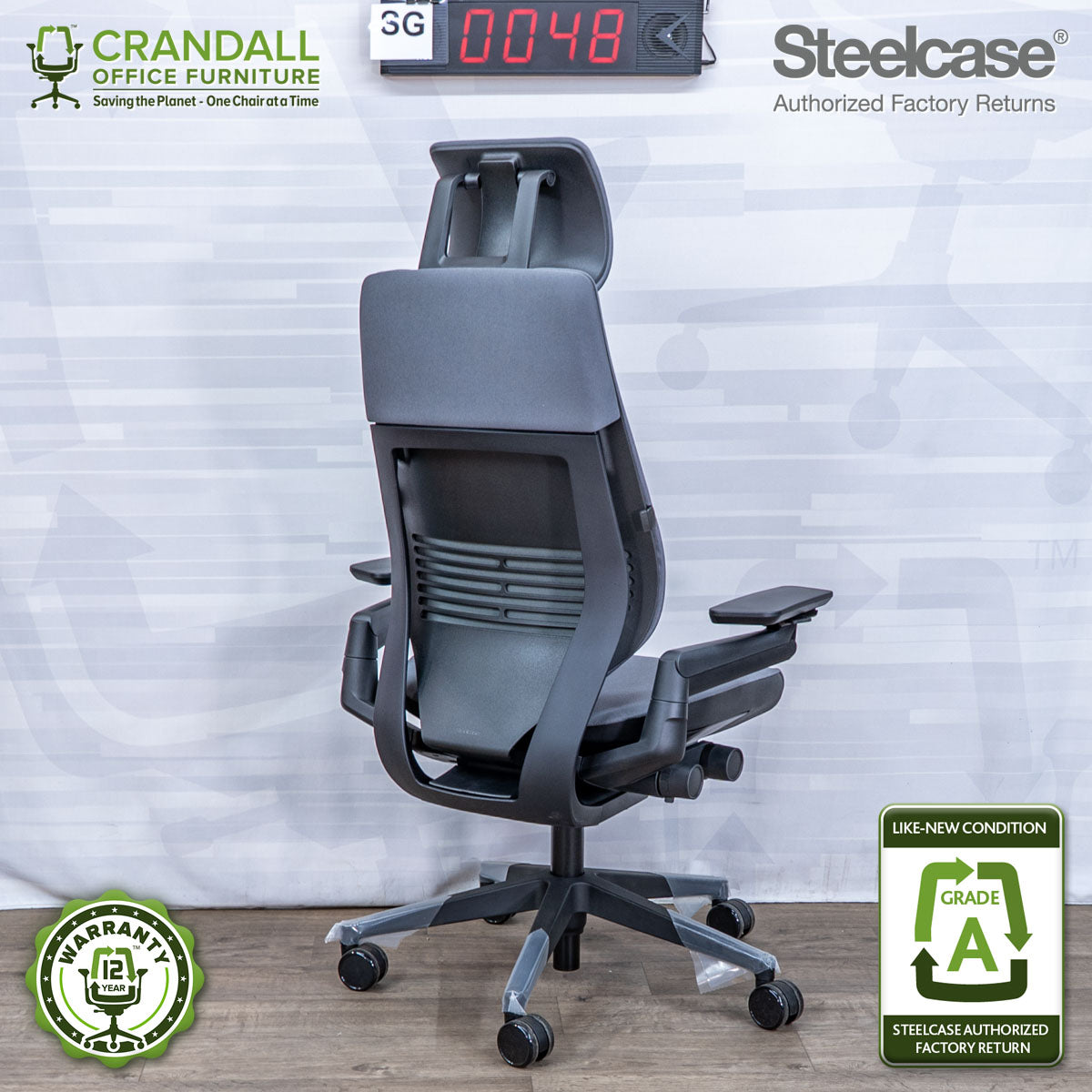 SG-0048 - Steelcase Gesture with Headrest  - Grade A