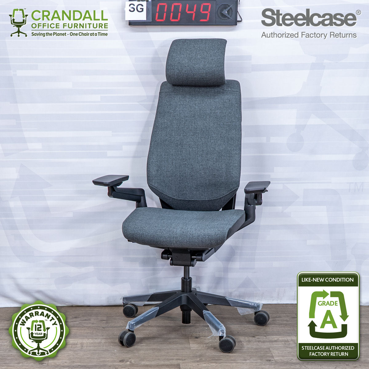 SG-0049 - Steelcase Gesture with Headrest  - Grade A