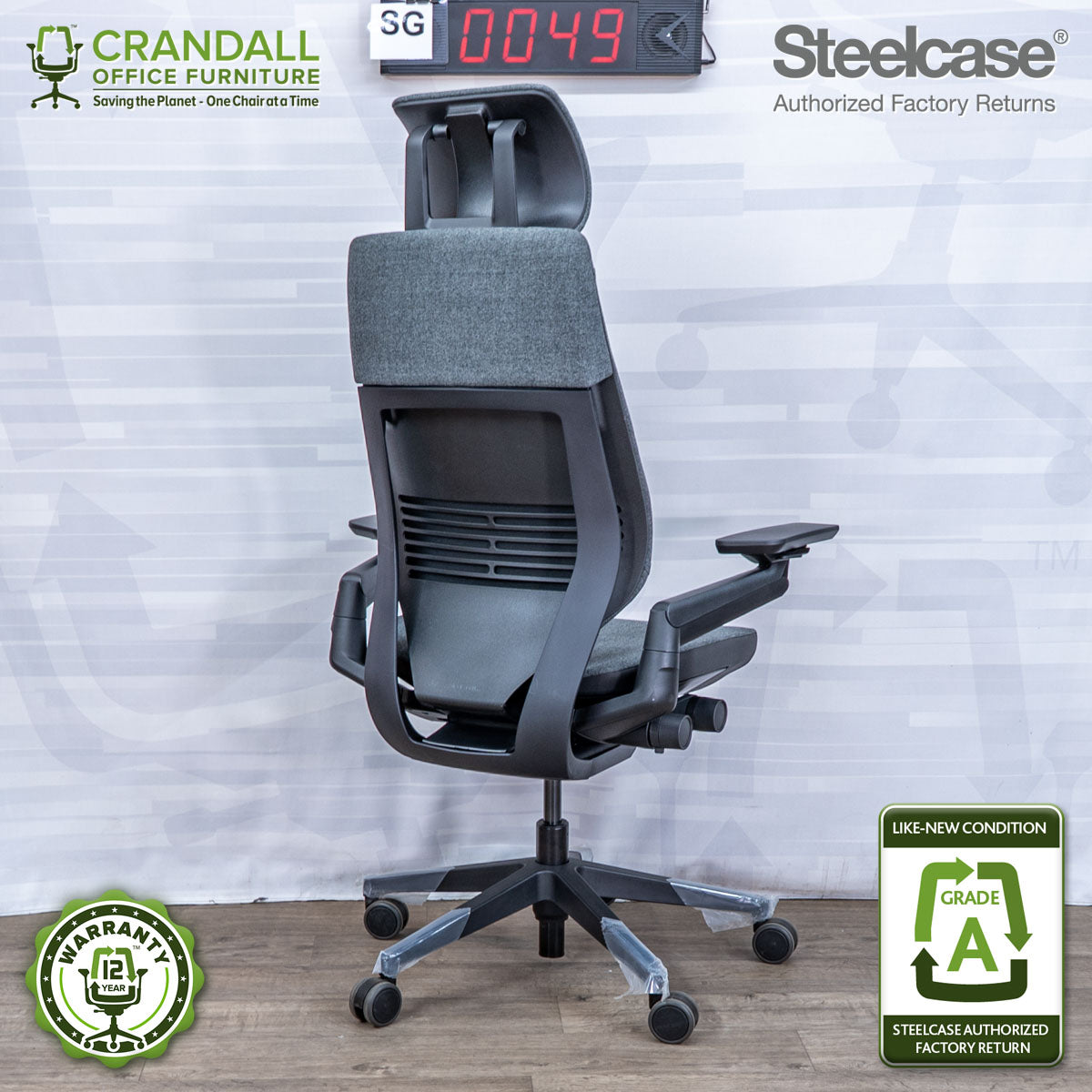 SG-0049 - Steelcase Gesture with Headrest  - Grade A