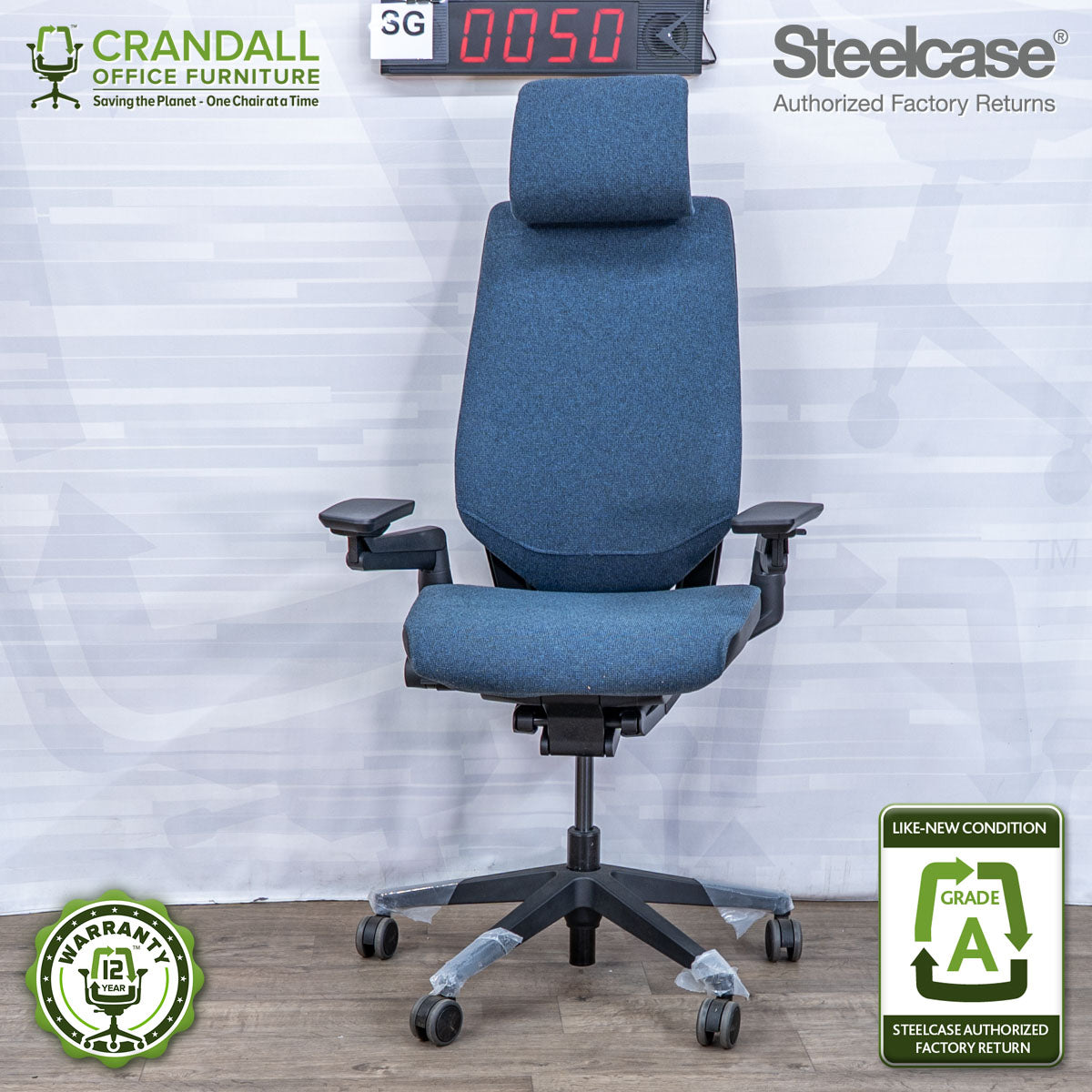 SG-0050 - Steelcase Gesture with Headrest  - Grade A