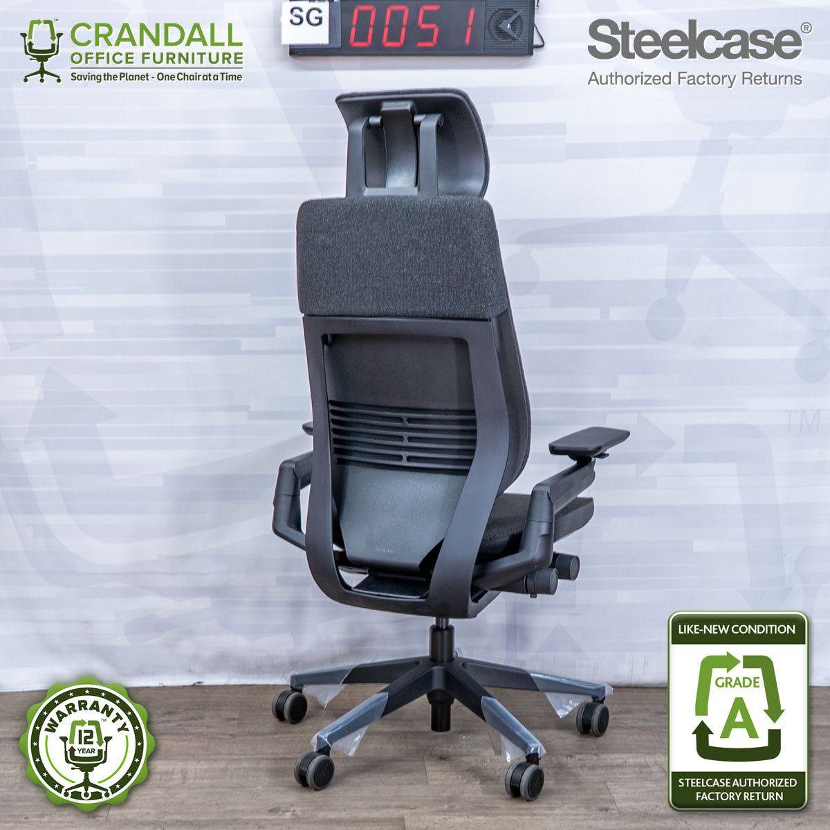 SG-0051 - Steelcase Gesture with Headrest  - Grade A