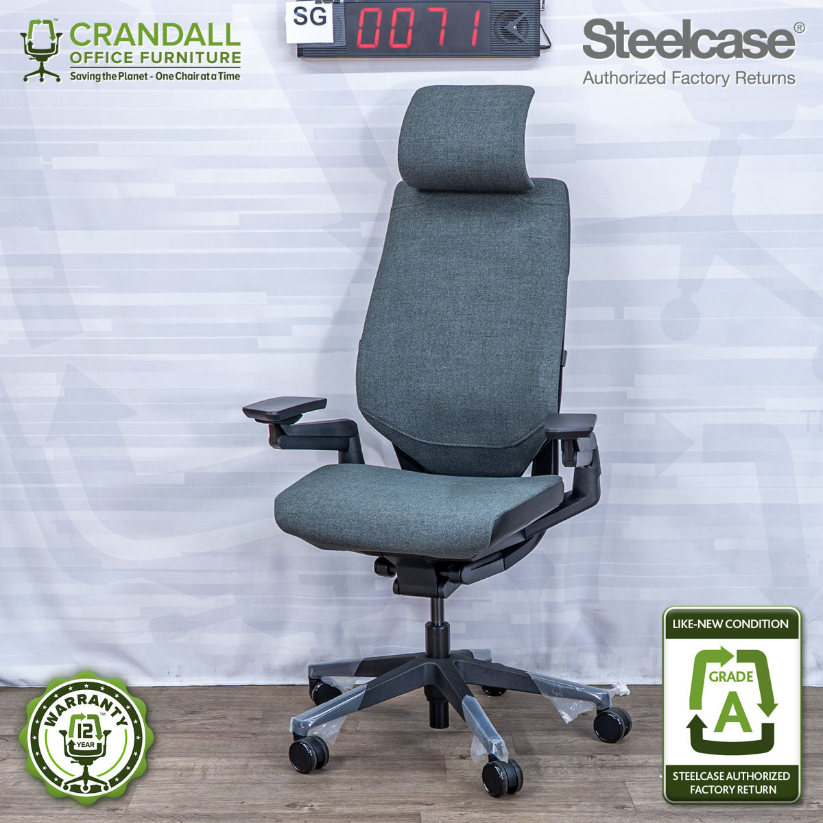 SG-0071 - Steelcase Gesture with Headrest  - Grade A