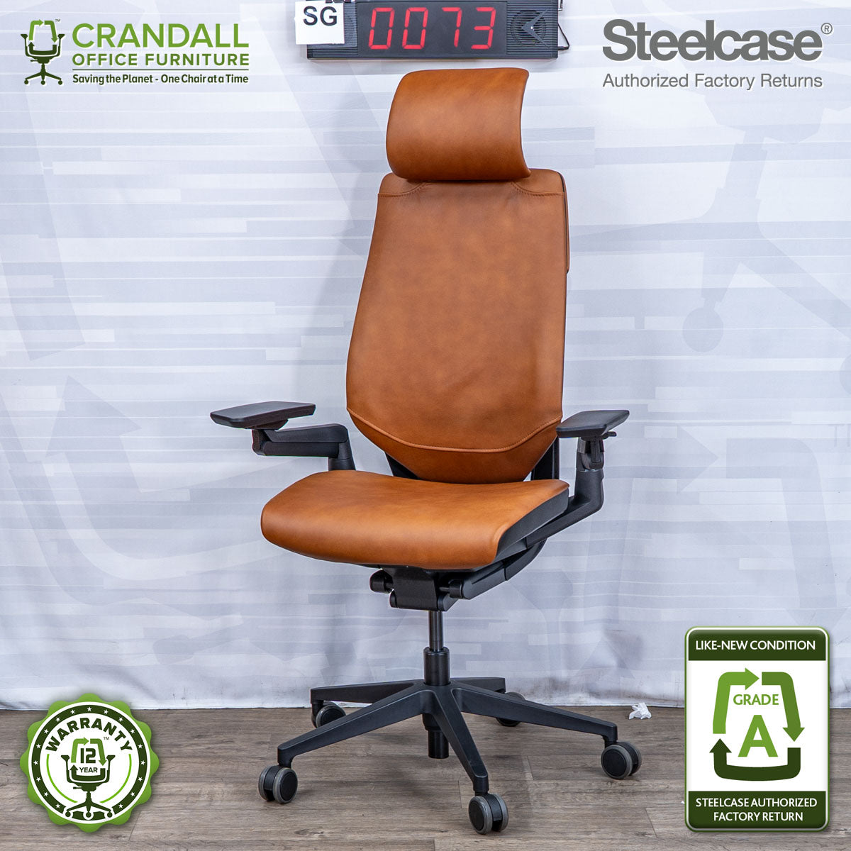 SG-0073 - Steelcase Gesture with Headrest  - Grade A