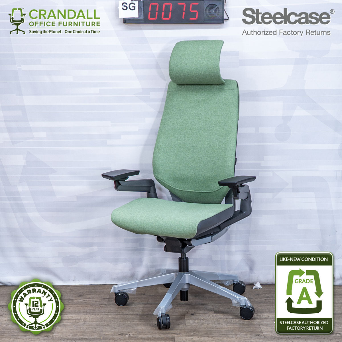 SG-0075 - Steelcase Gesture with Headrest  - Grade A
