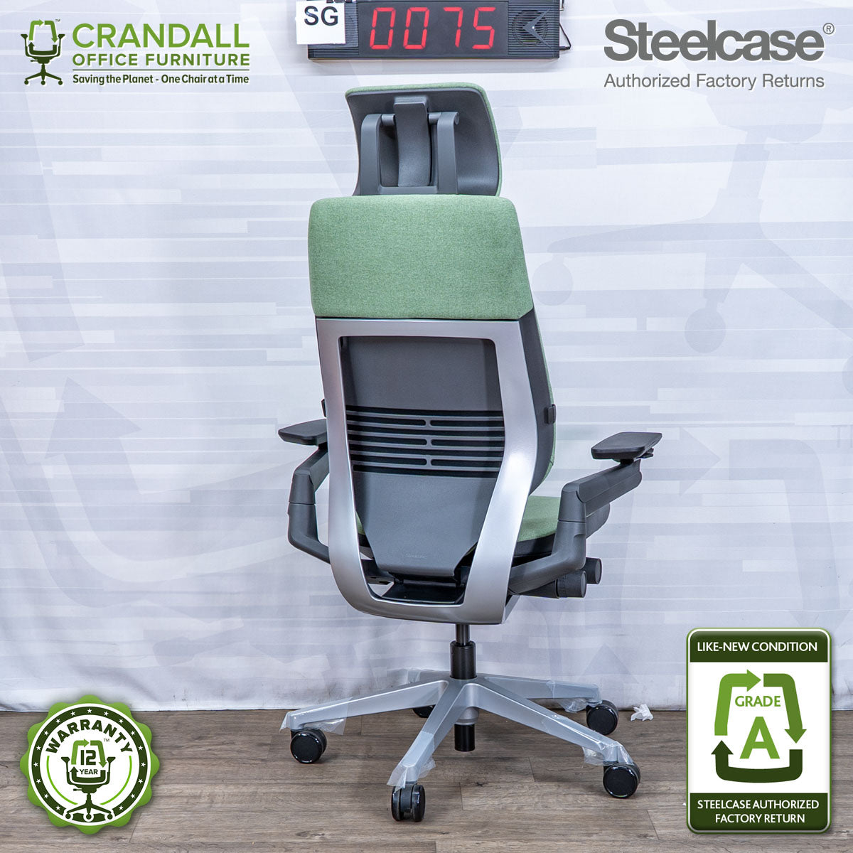 SG-0075 - Steelcase Gesture with Headrest  - Grade A