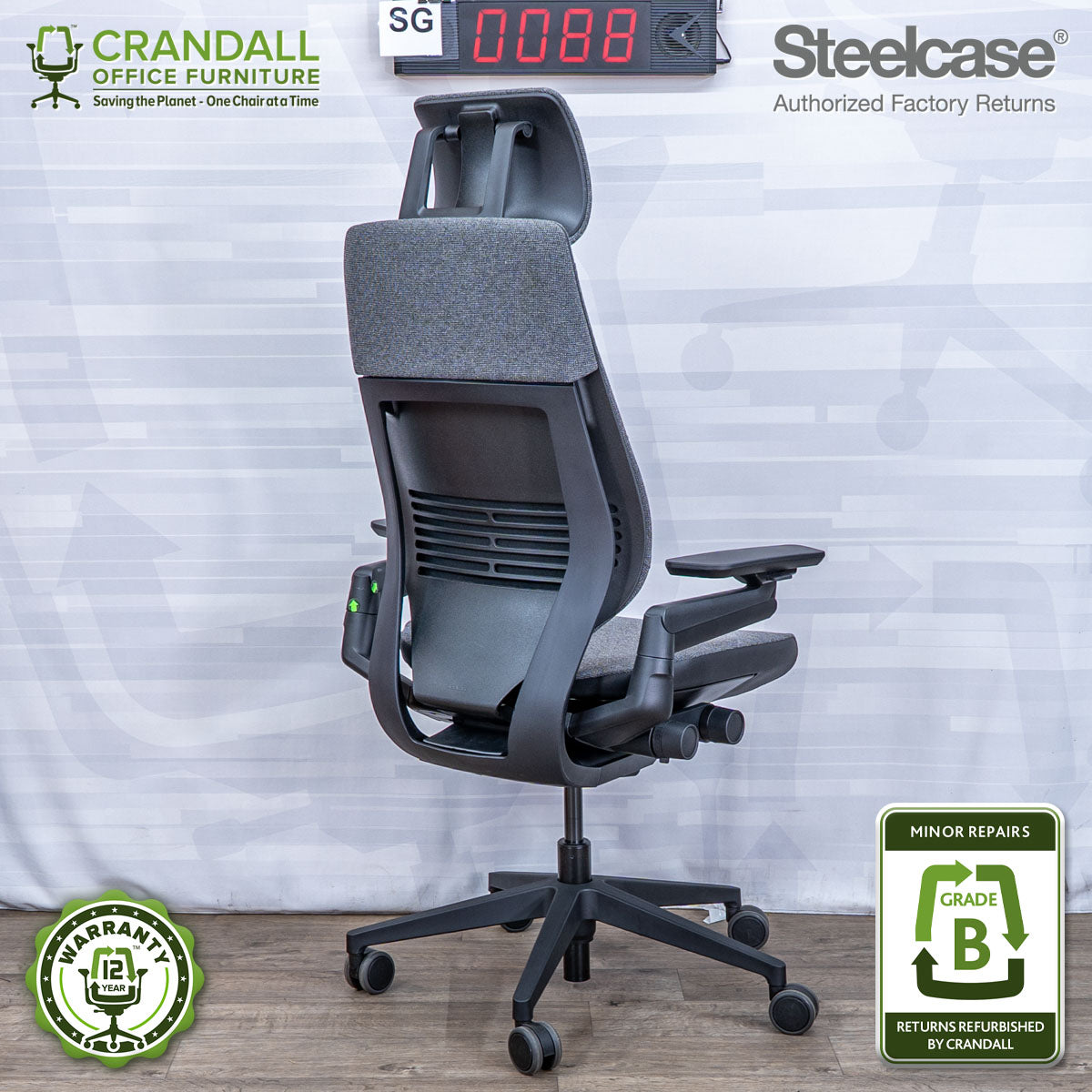 SG-0088 - Steelcase Gesture with Headrest  - Grade B