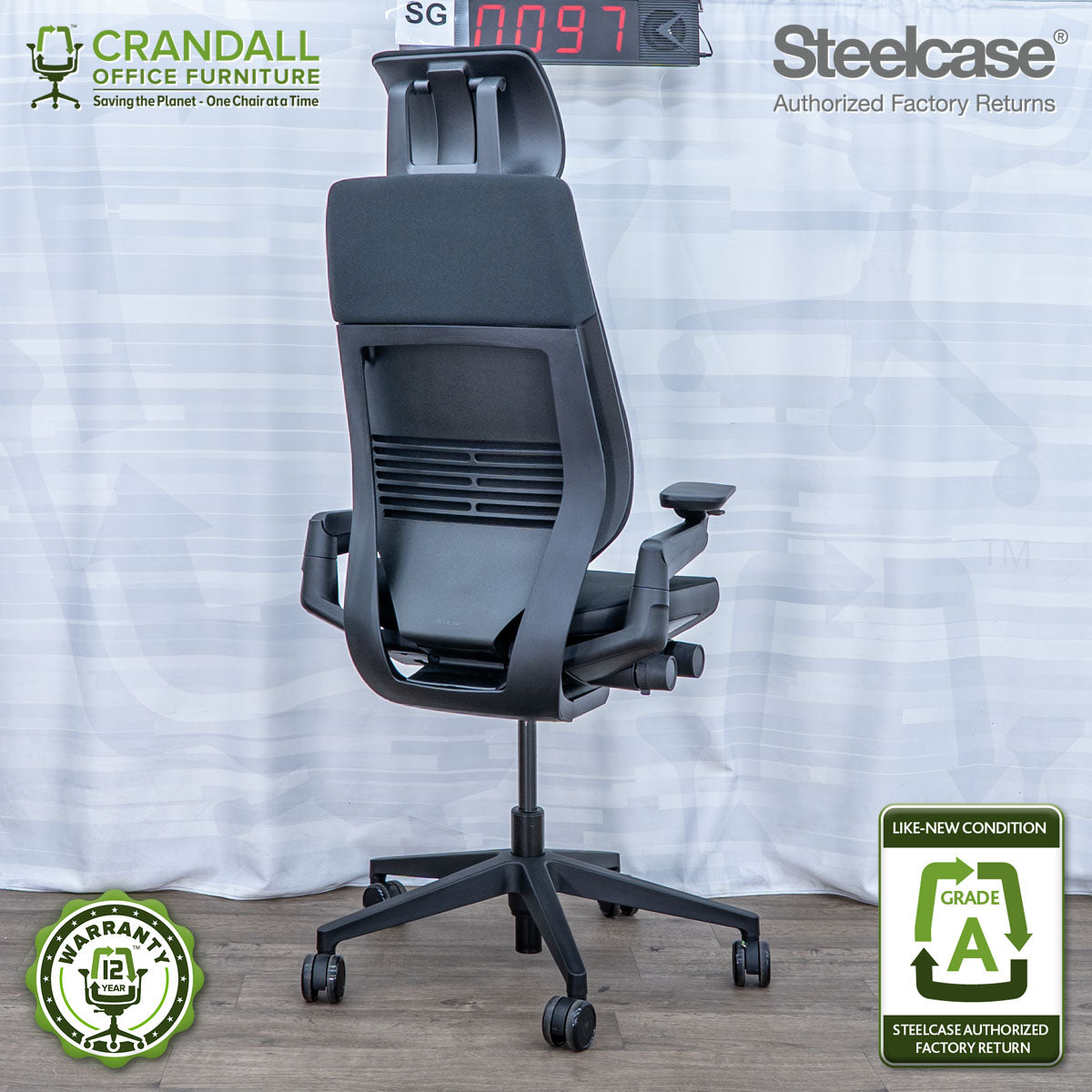 SG-0097 - Steelcase Gesture with Headrest  - Grade A