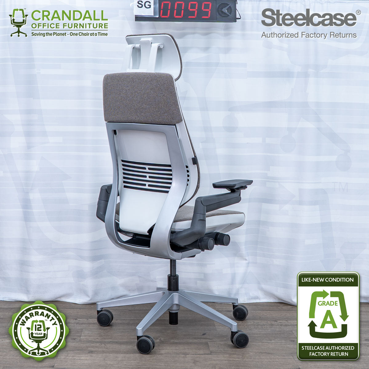 SG-0099 - Steelcase Gesture with Headrest  - Grade A