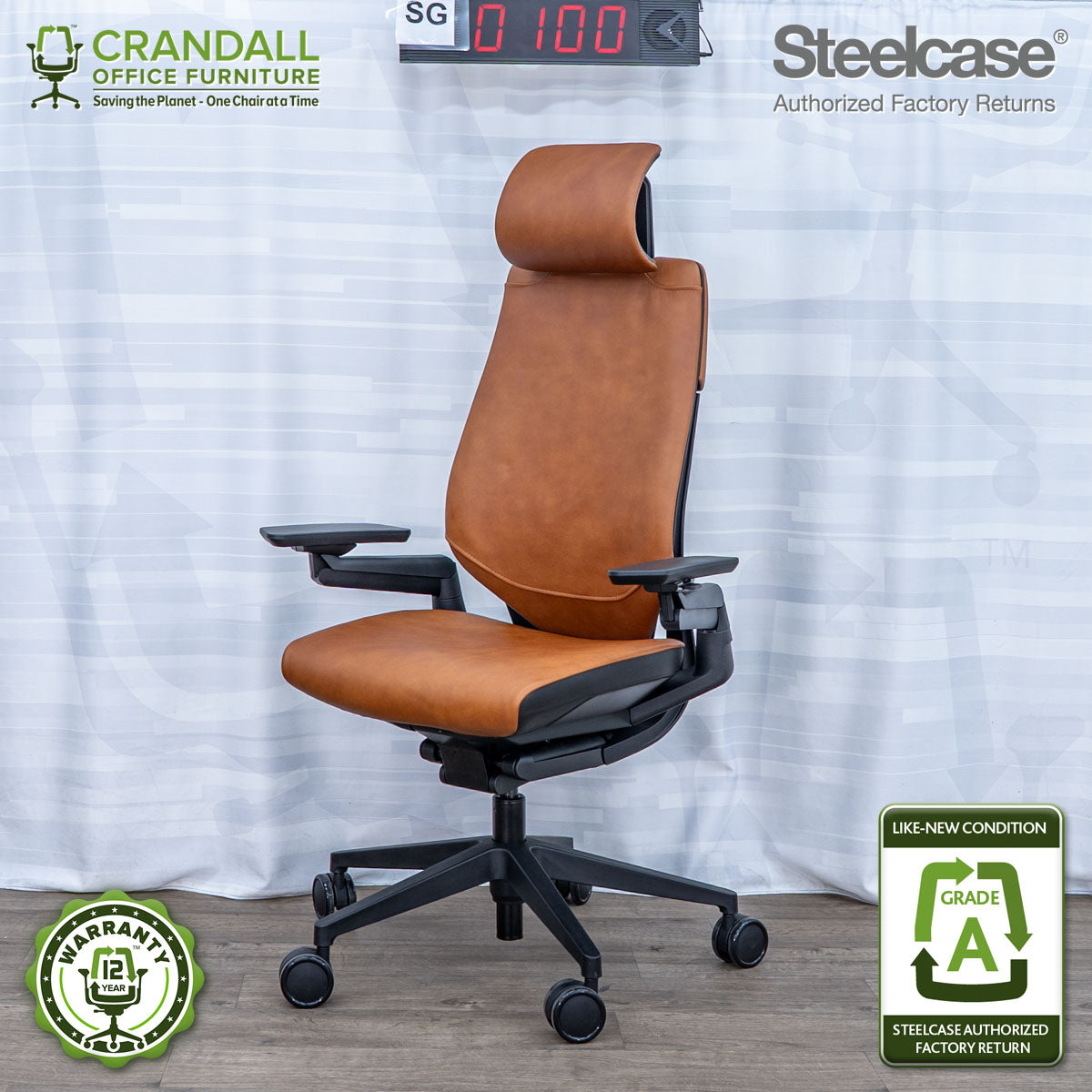 SG-0100 - Steelcase Gesture with Headrest  - Grade A